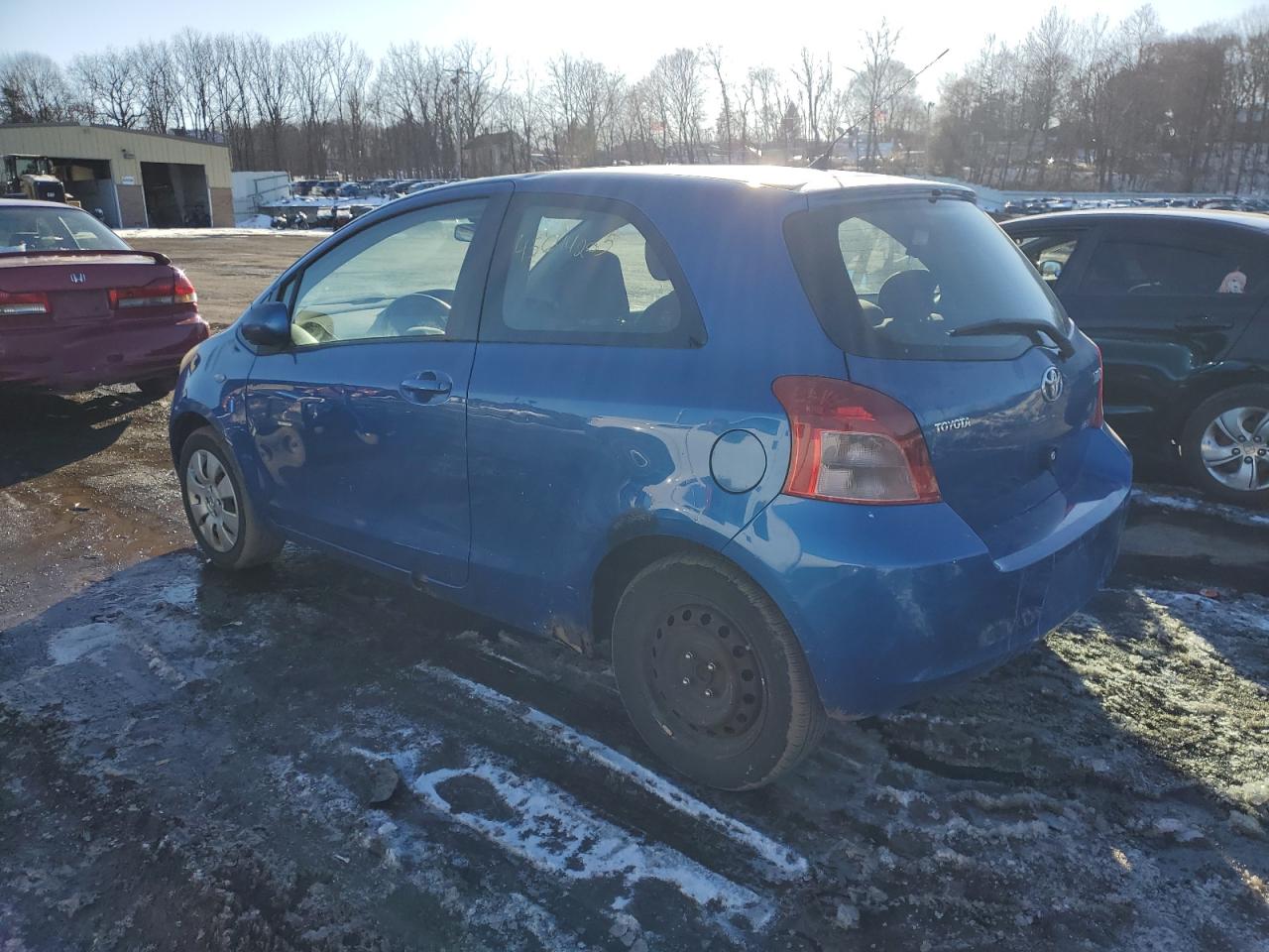 2008 Toyota Yaris VIN JTDJT923785182530 Copart auction photo, rear end / side damage thumbnail 2