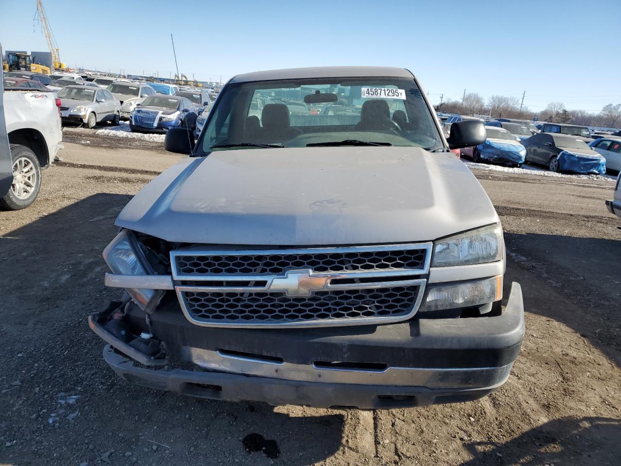 2005 Chevrolet Silverado VIN 1GCHK24U25E340637 Copart auction photo, front end / stripped damage thumbnail 5
