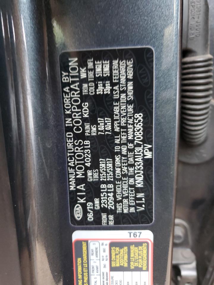 2020 KIA Soul VIN KNDJ33AU3L7083658 Copart auction photo, front end / minor dent/scratches damage thumbnail 13