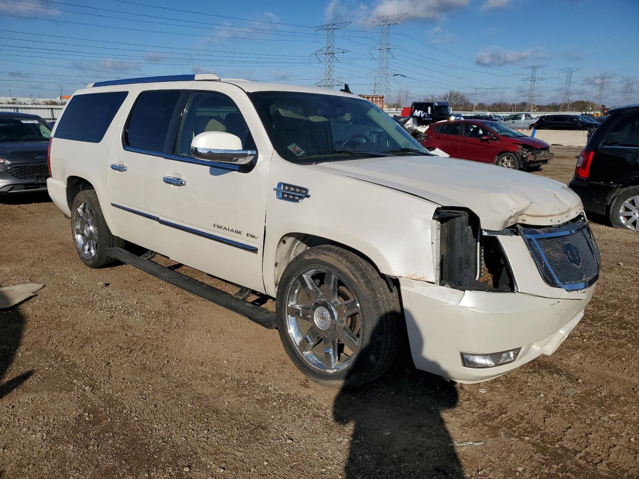 2011 Cadillac Escalade VIN 1GYS4JEF3BR211251 Copart auction photo, front end damage thumbnail 4