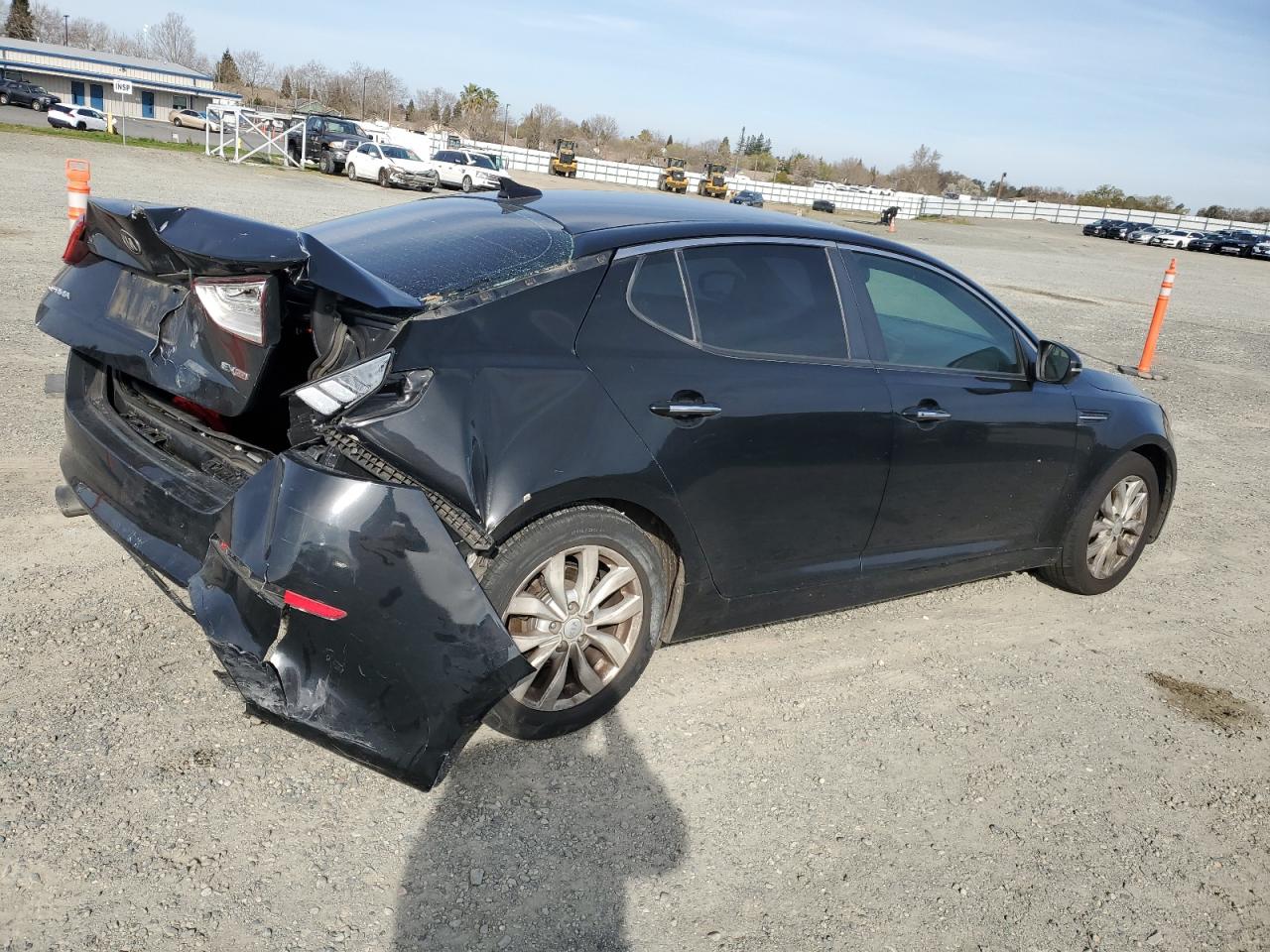 2015 KIA Optima VIN 5XXGN4A74FG414635 Copart auction photo, rear end / front end damage thumbnail 3