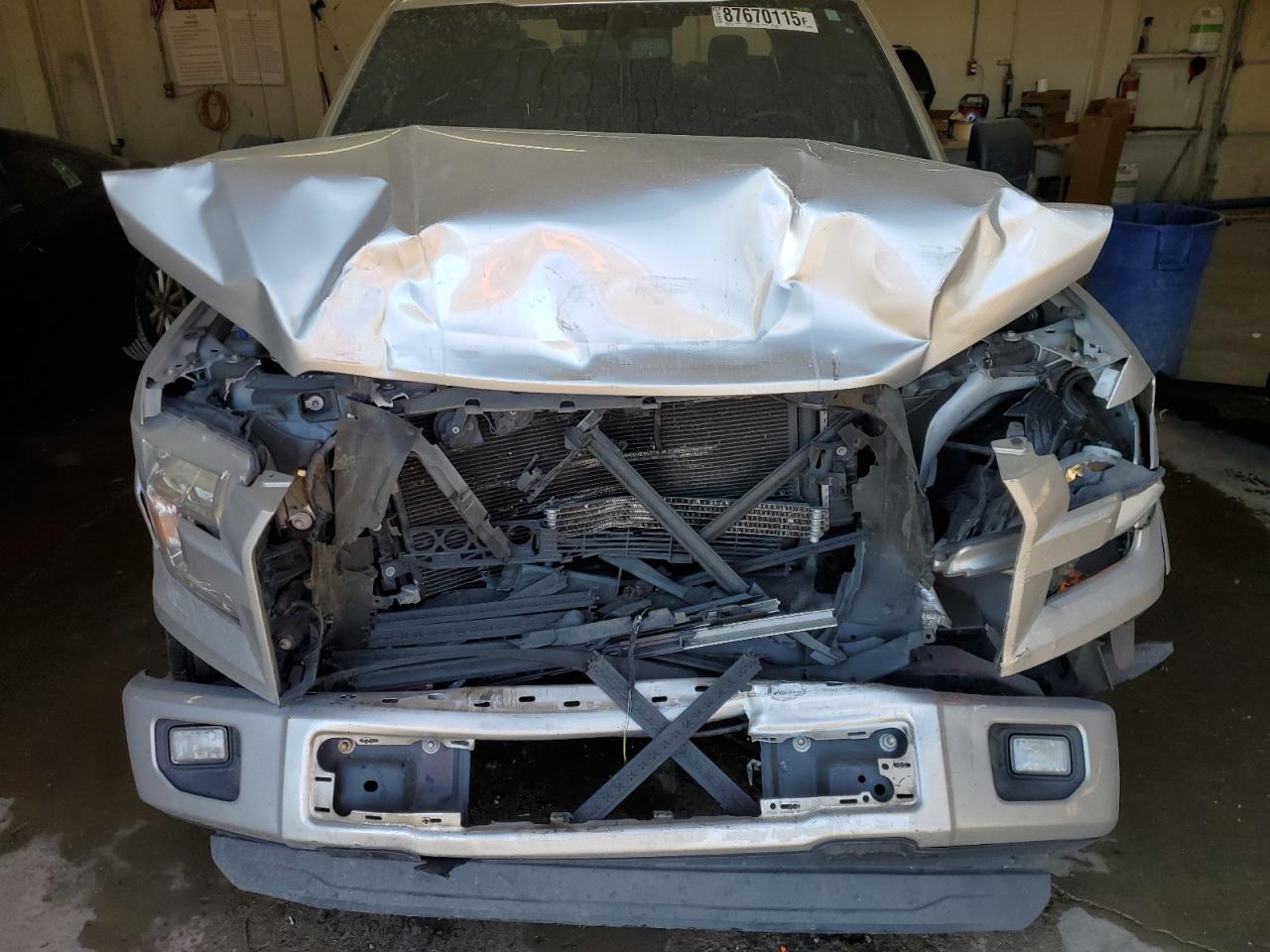 2015 Ford F-150 VIN 1FTEW1CF6FFB54681 Copart auction photo, front end / rear end damage thumbnail 12