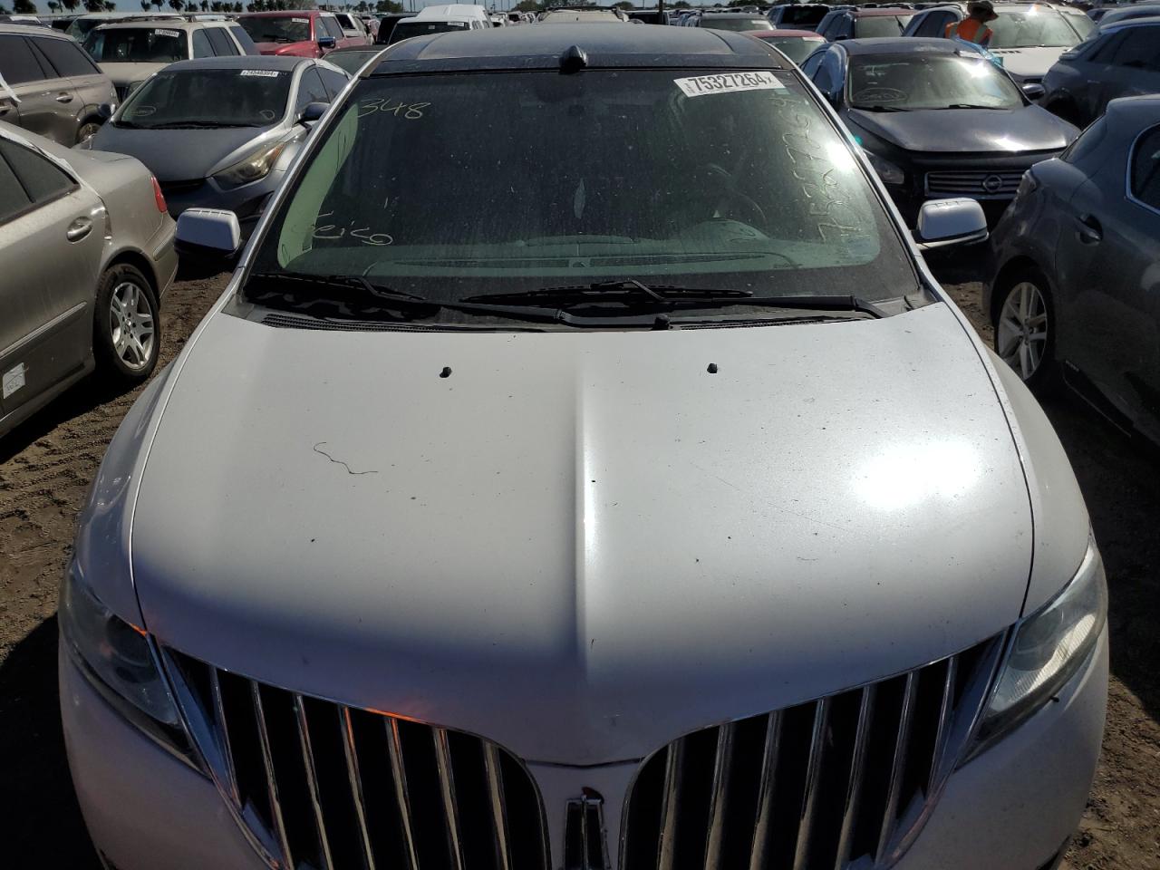 2013 Lincoln MKX VIN 2LMDJ6JKXDBL37829 Copart auction photo, water/flood damage thumbnail 5
