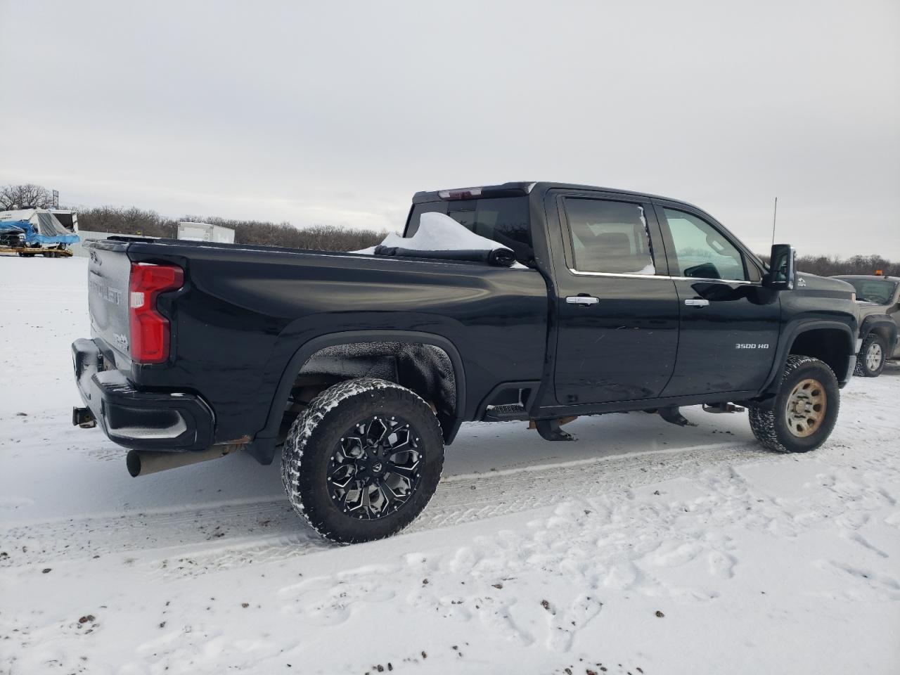 2020 Chevrolet Silverado VIN 1GC4YVEY0LF189921 Copart auction photo, undercarriage / all over damage thumbnail 3