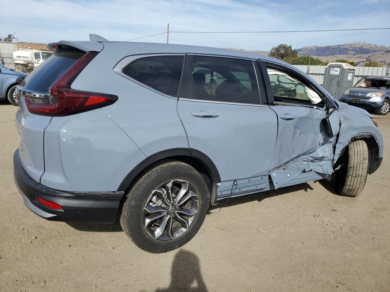 2022 Honda CR-V VIN 7FARW1H85NE010395 Copart auction photo, side damage thumbnail 3