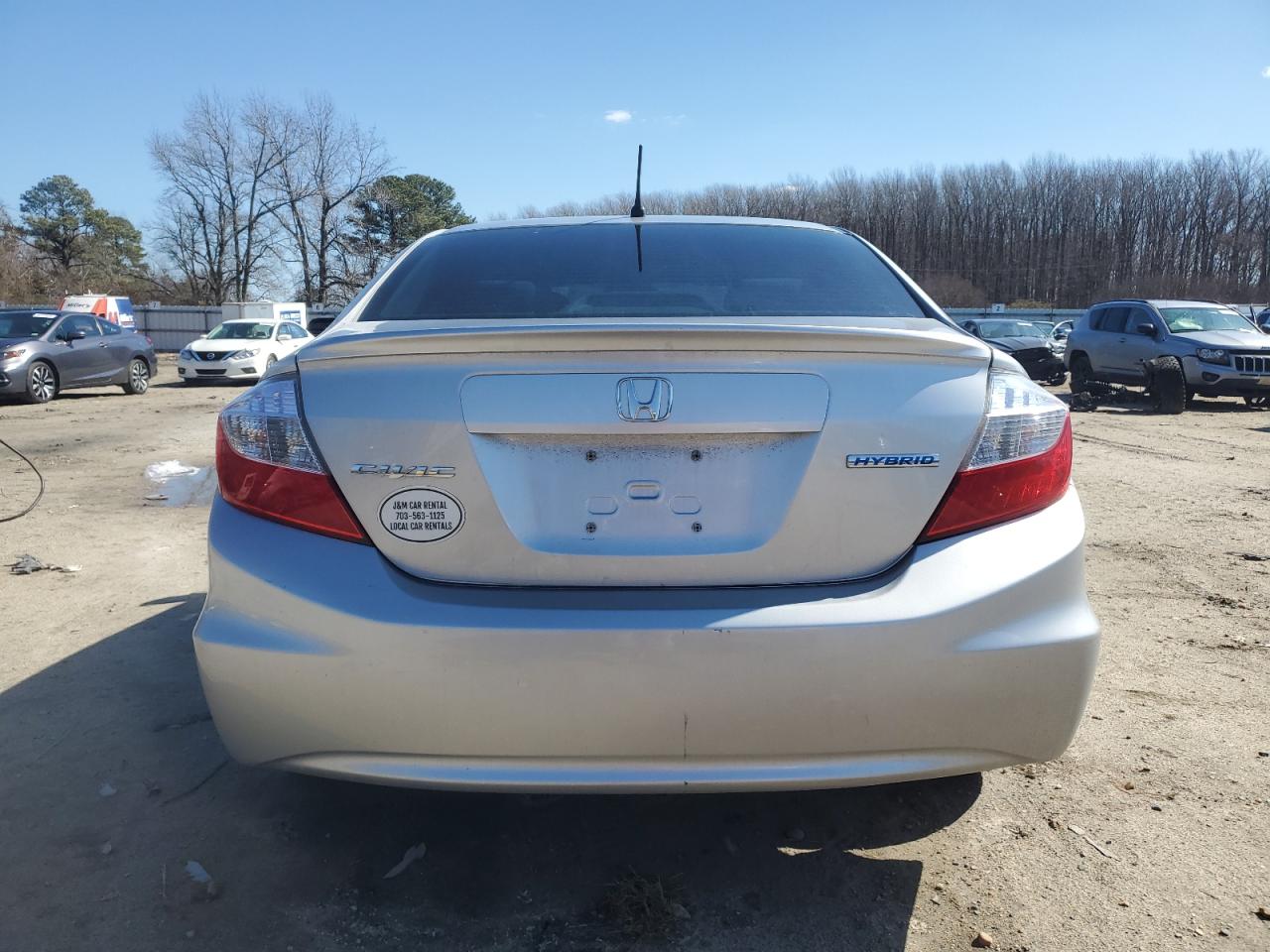 2012 Honda Civic VIN JHMFB4F29CS000798 Copart auction photo, mechanical / front end damage thumbnail 6