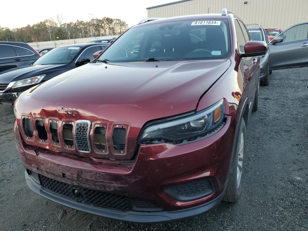 2021 Jeep Grand Cherokee VIN 1C4PJLCB2MD119824 Copart auction photo, front end damage thumbnail 5