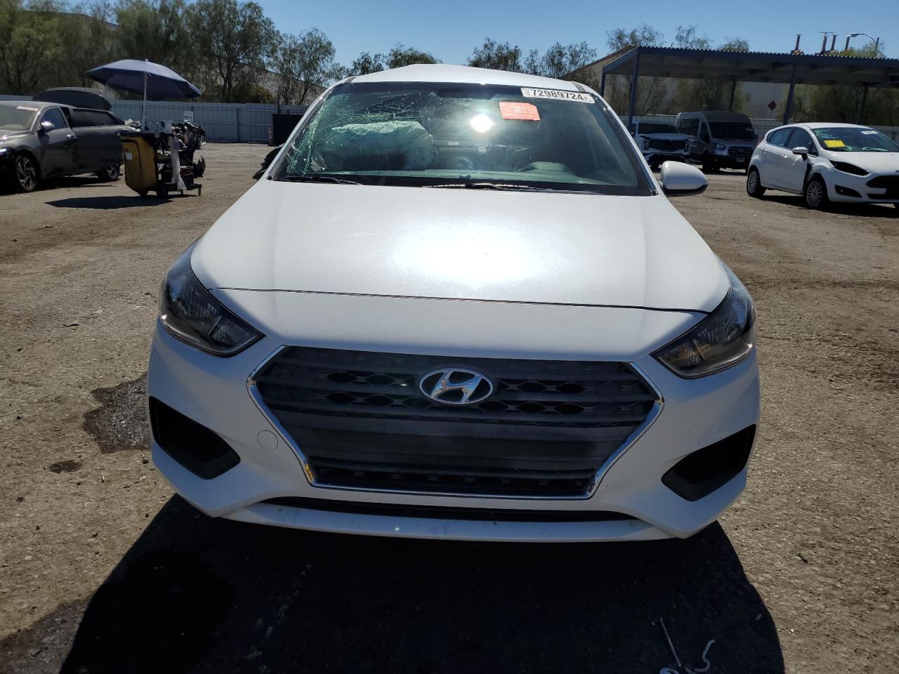 2018 Hyundai Accent VIN 3KPC24A39JE035121 Copart auction photo, side damage thumbnail 5