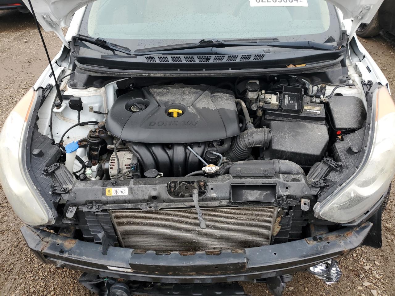 2013 Hyundai Elantra VIN 5NPDH4AE3DH453016 Copart auction photo, front end damage thumbnail 11