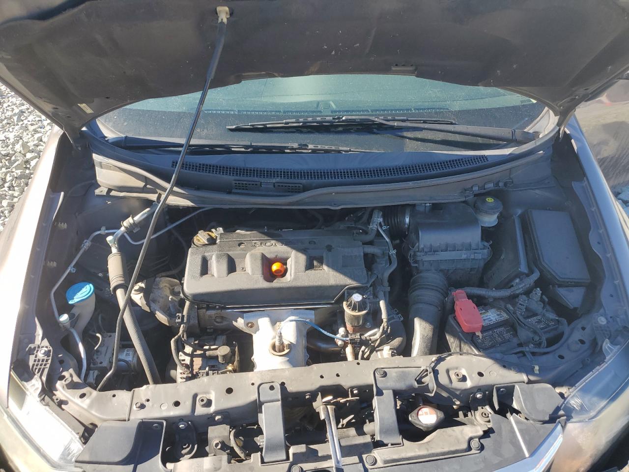 2012 Honda Civic VIN 2HGFB2F51CH581240 Copart auction photo, front end / rear end damage thumbnail 12