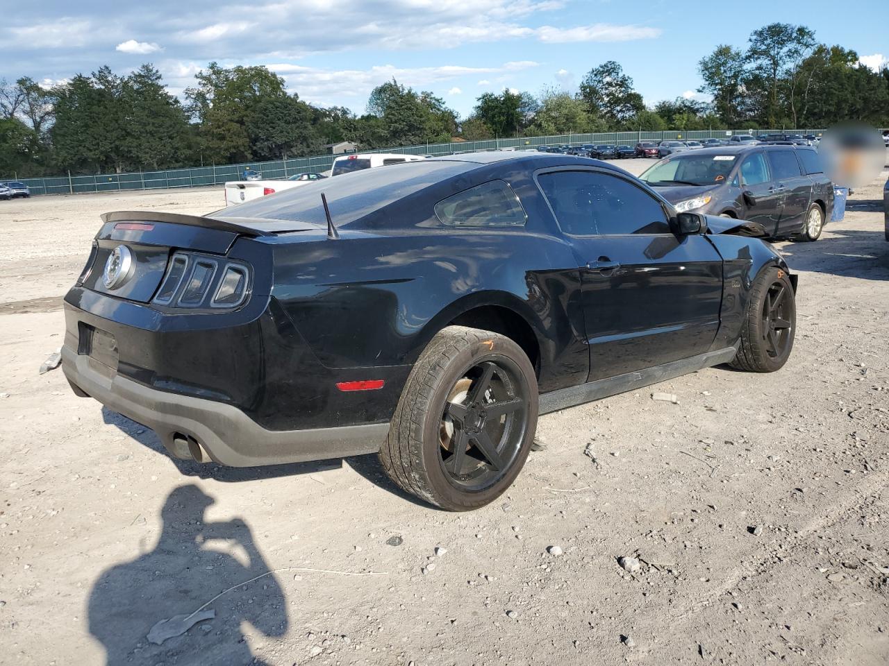 2012 Ford Mustang VIN 1ZVBP8CF3C5264529 Copart auction photo, front end / side damage thumbnail 3
