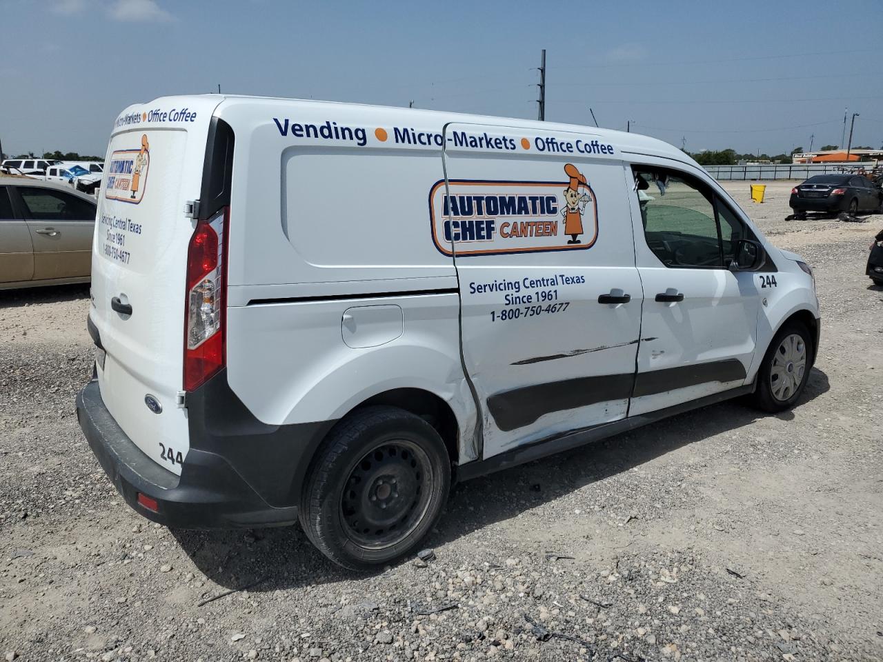 2022 Ford Transit VIN NM0LS7S28N1526244 Copart auction photo, side damage thumbnail 3