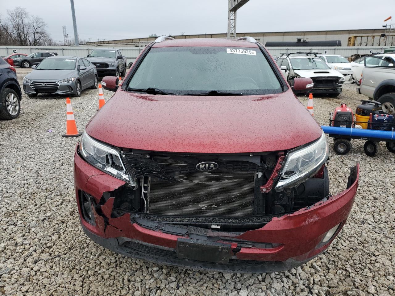 2014 KIA Sorento VIN 5XYKT4A63EG549560 Copart auction photo, front end damage thumbnail 5