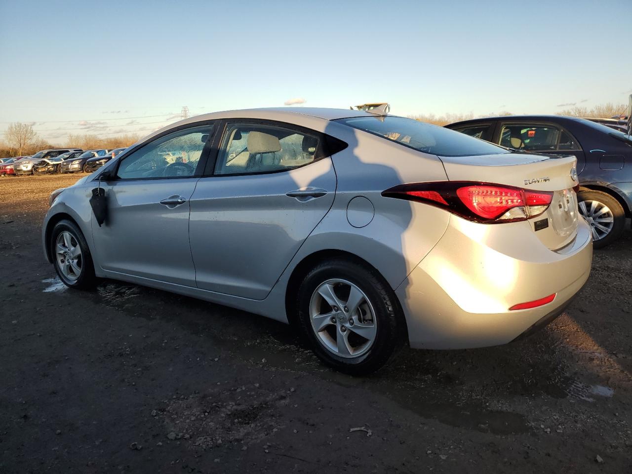 2014 Hyundai Elantra VIN KMHDH4AE6EU184948 Copart auction photo, vandalism / minor dent/scratches damage thumbnail 2
