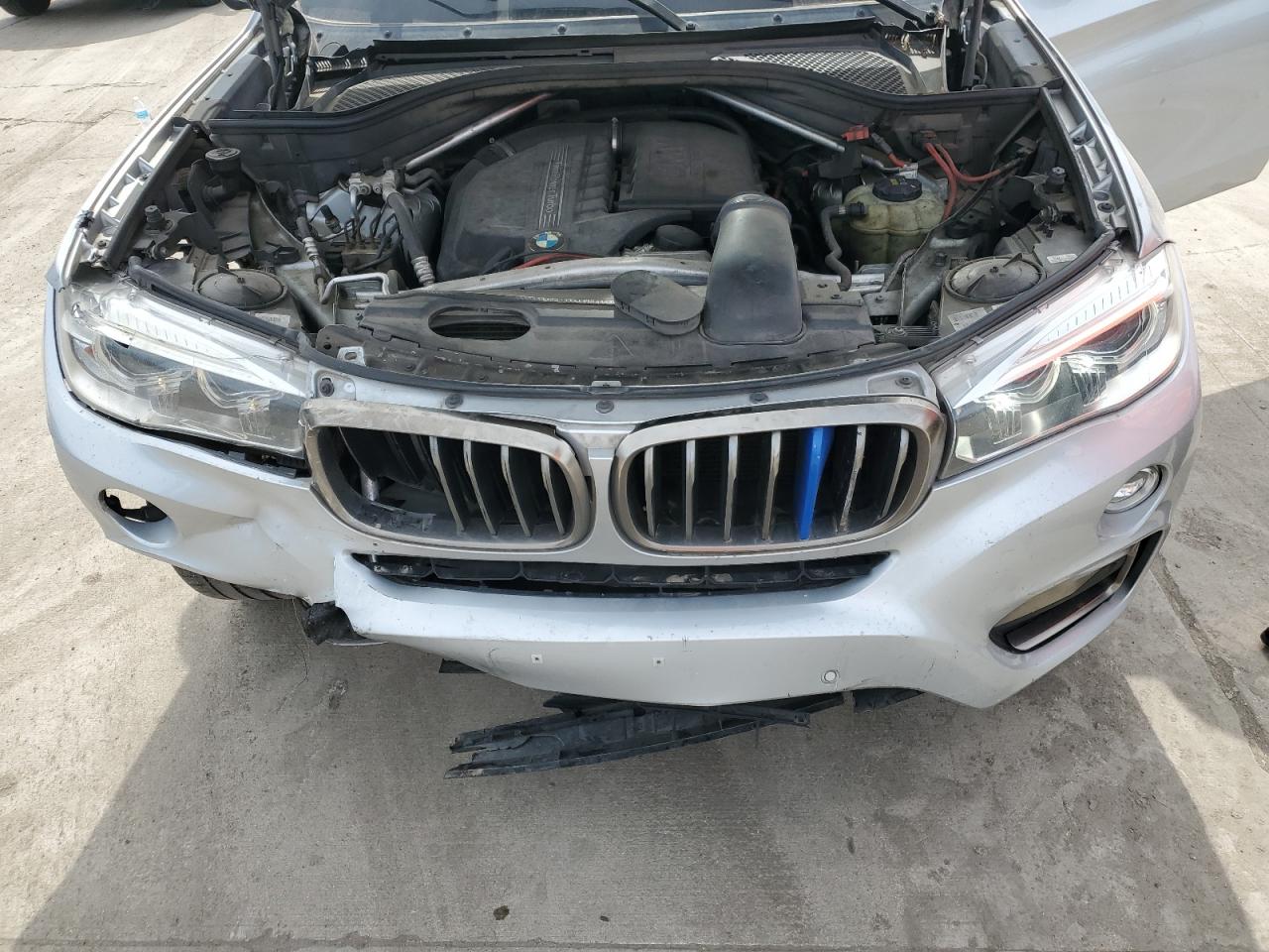 2016 BMW X6 VIN 5UXKU0C54G0F93300 Copart auction photo, front end / hail damage thumbnail 12