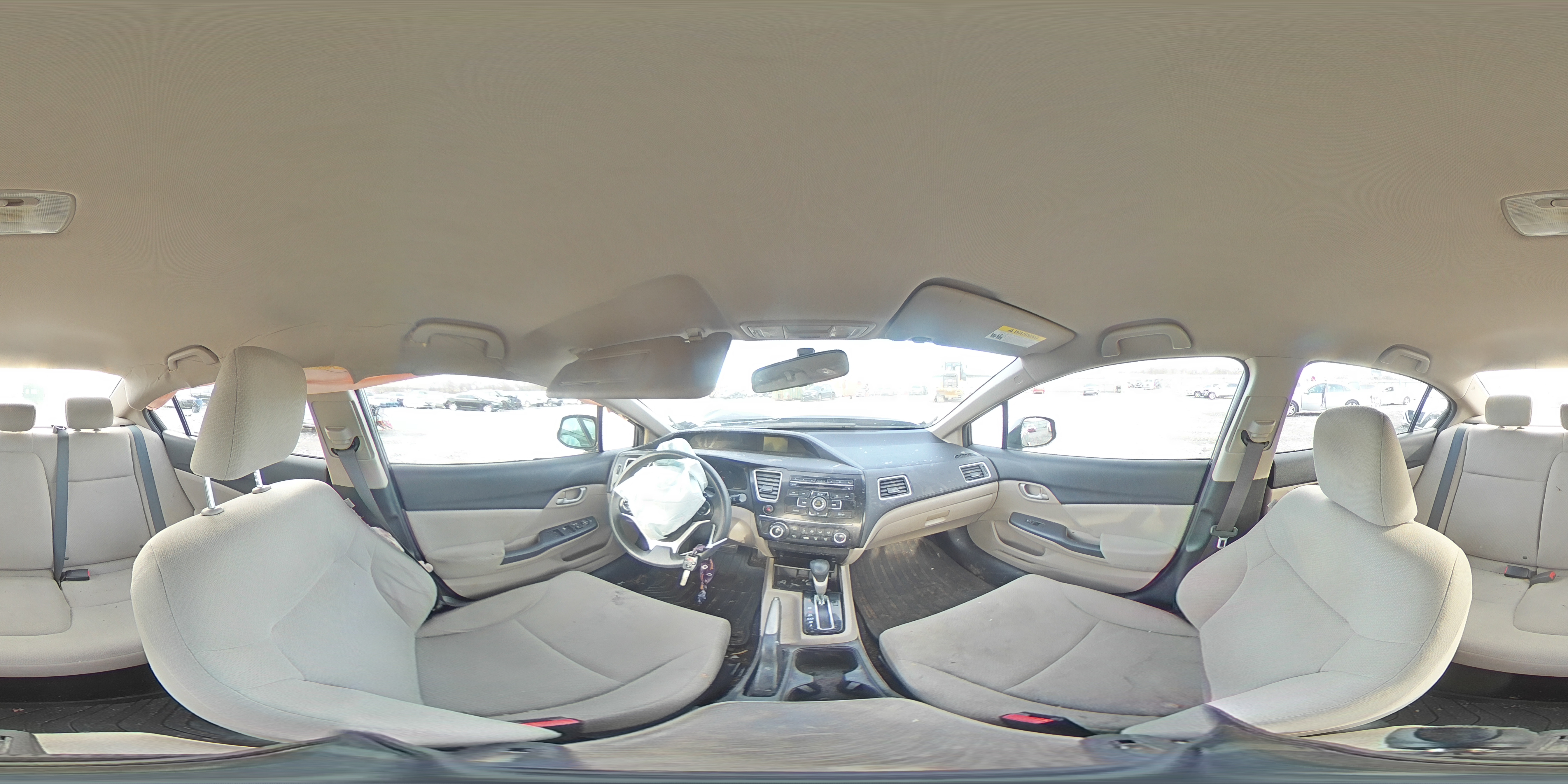 2013 Honda Civic VIN 19XFB2F58DE040889 Copart auction photo, front end / side damage thumbnail 13
