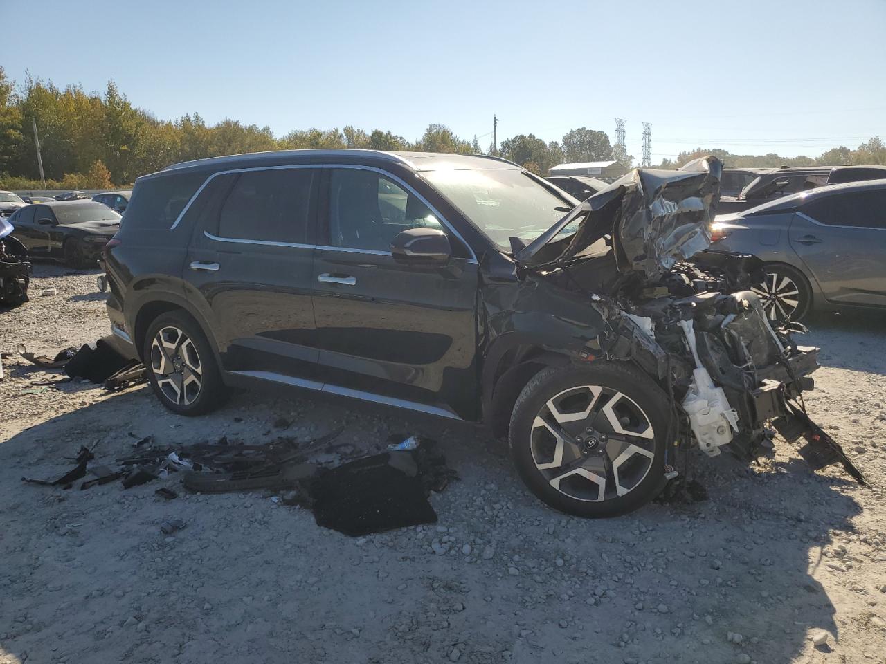 2023 Hyundai Palisade VIN KM8R54GE1PU494630 Copart auction photo, front end damage thumbnail 4