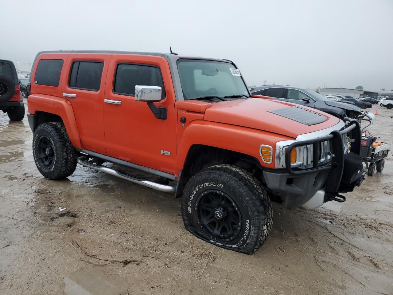2009 Hummer H3 VIN 5GTEN13E098106976 Copart auction photo, mechanical damage thumbnail 4