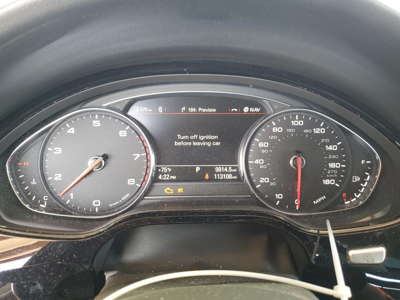 2015 Audi A8 VIN WAU3GAFD8FN001253 Copart auction photo, mechanical damage thumbnail 9