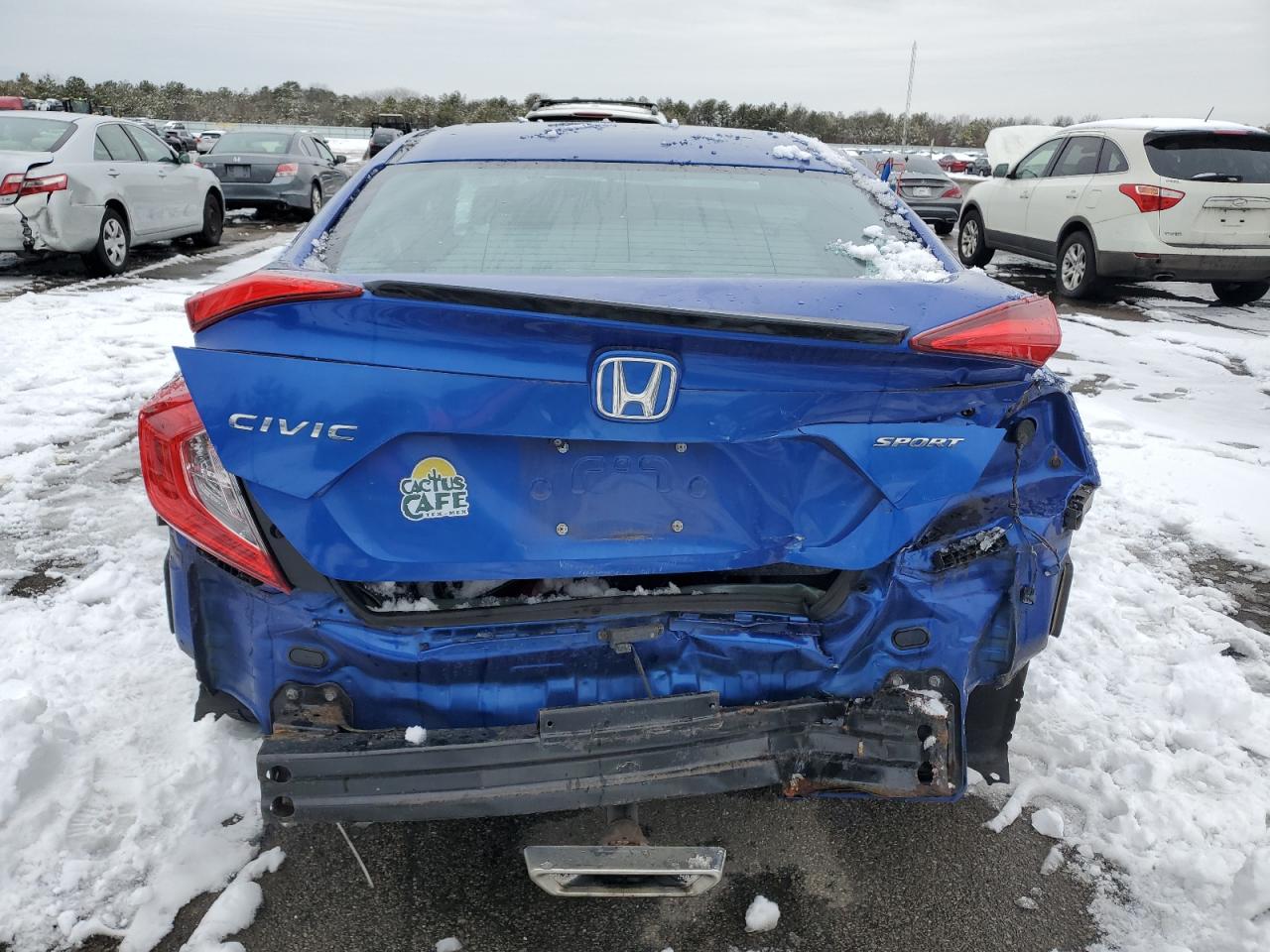 2019 Honda Civic VIN 2HGFC2F89KH521549 Copart auction photo, rear end damage thumbnail 6