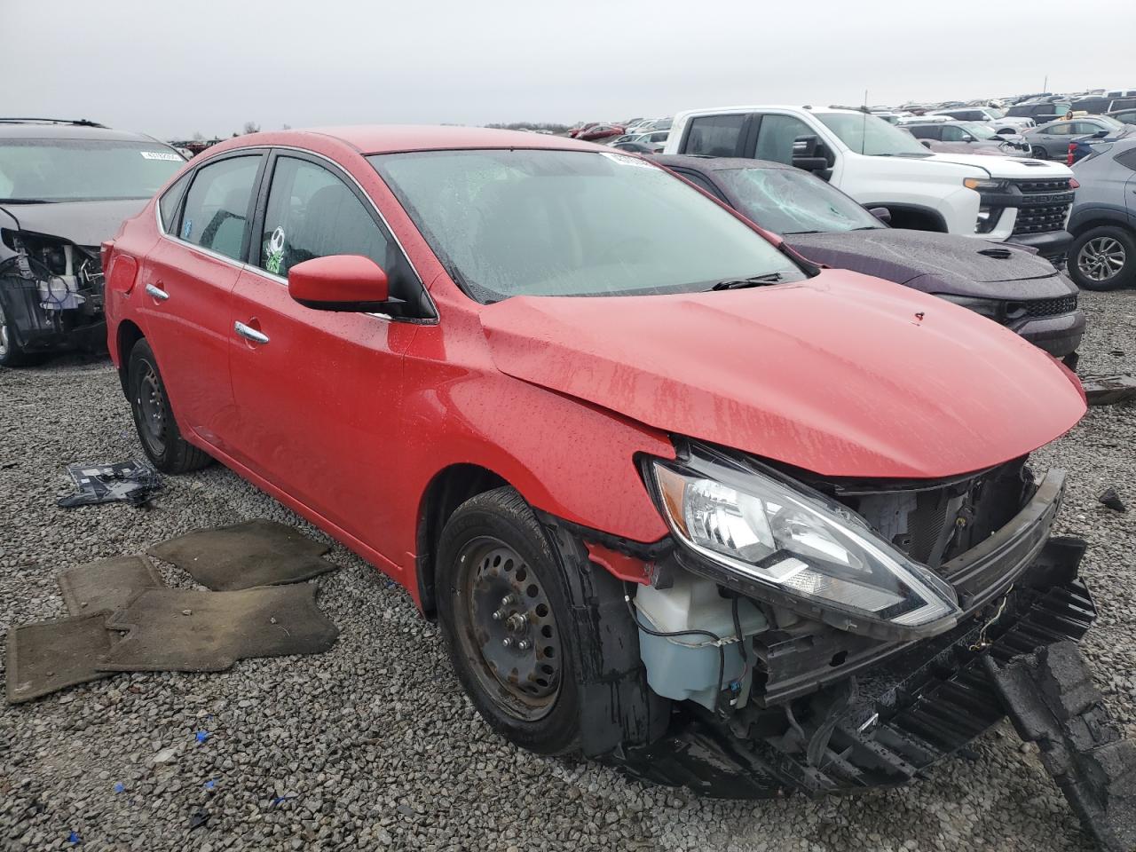 2017 Nissan Sentra VIN 3N1AB7AP4HY221754 Copart auction photo, front end damage thumbnail 4