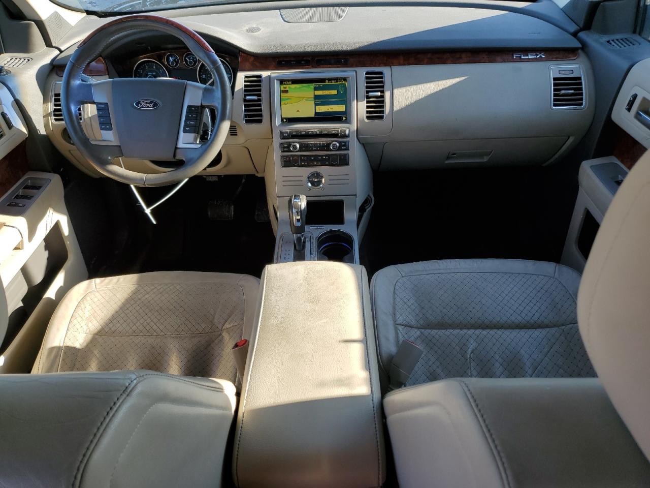 2010 Ford Flex VIN 2FMGK5DC8ABD00830 Copart auction photo, front end / undercarriage damage thumbnail 8