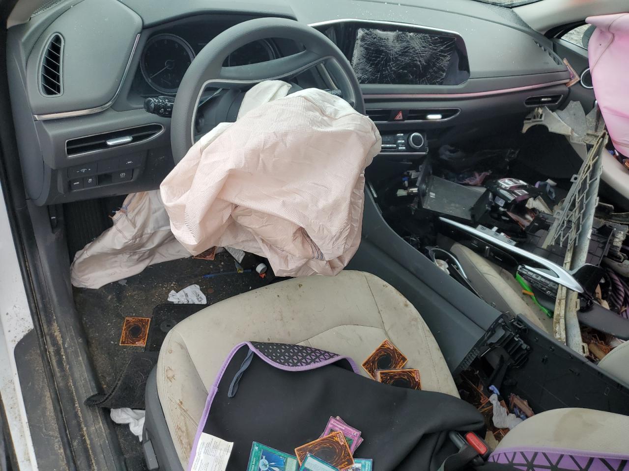 2023 Hyundai Sonata VIN KMHL64JAXPA283534 Copart auction photo, all over / side damage thumbnail 8