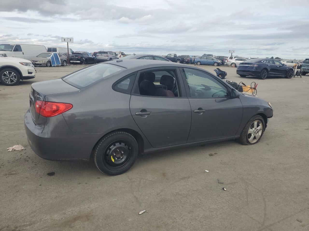 2007 Hyundai Elantra VIN KMHDU46D97U200221 Copart auction photo, vandalism / front end damage thumbnail 3