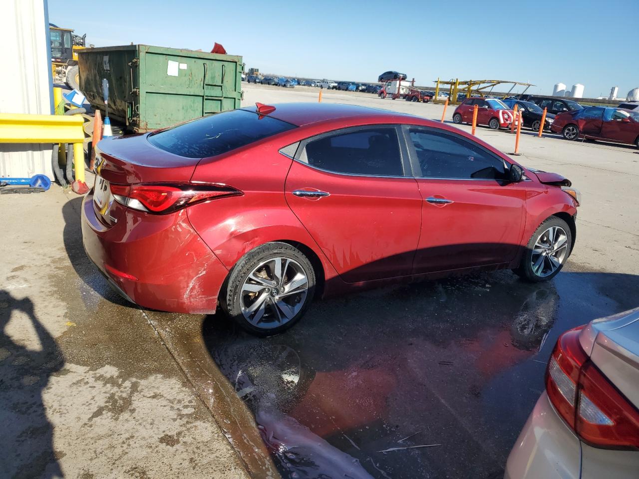 2014 Hyundai Elantra VIN 5NPDH4AE4EH475169 Copart auction photo, front end damage thumbnail 3
