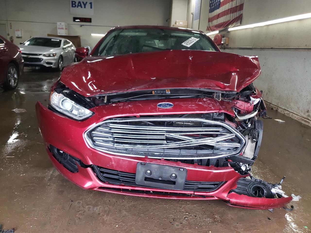 2013 Ford Fusion VIN 3FA6P0HR3DR189330 Copart auction photo, front end damage thumbnail 5