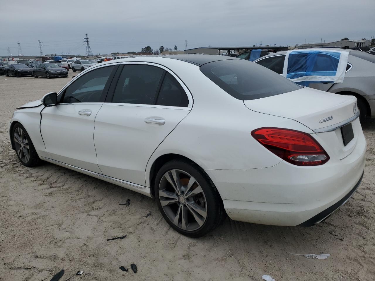2016 Mercedes-Benz C-klasse VIN WDDWF4JB6GR156250 Copart auction photo, front end / minor dent/scratches damage thumbnail 2
