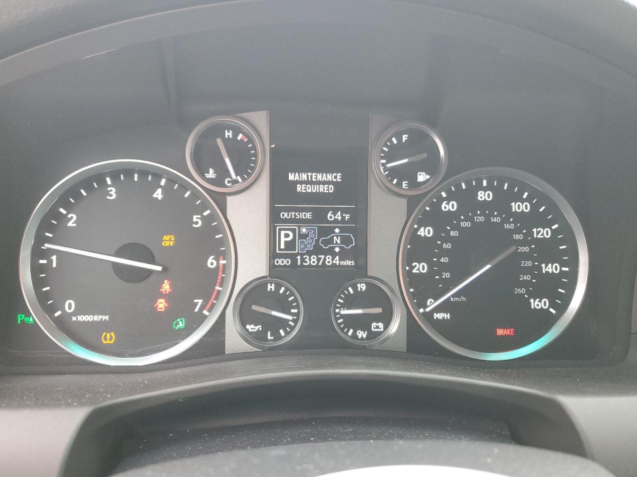 2015 Lexus LX VIN JTJHY7AX8F4163848 Copart auction photo, front end damage thumbnail 9