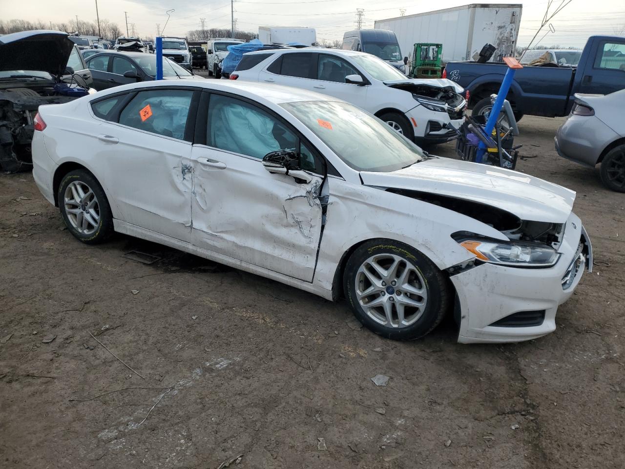 2014 Ford Fusion VIN 1FA6P0H74E5392987 Copart auction photo, all over damage thumbnail 4