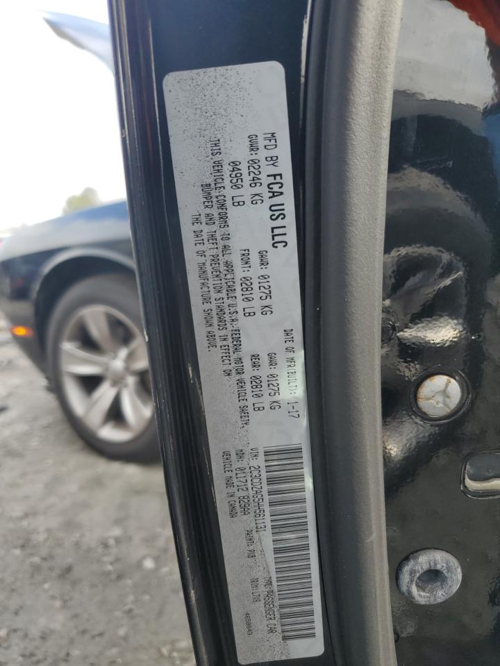 2017 Dodge Challenger VIN 2C3CDZAG5HH561131 Copart auction photo, front end damage thumbnail 12