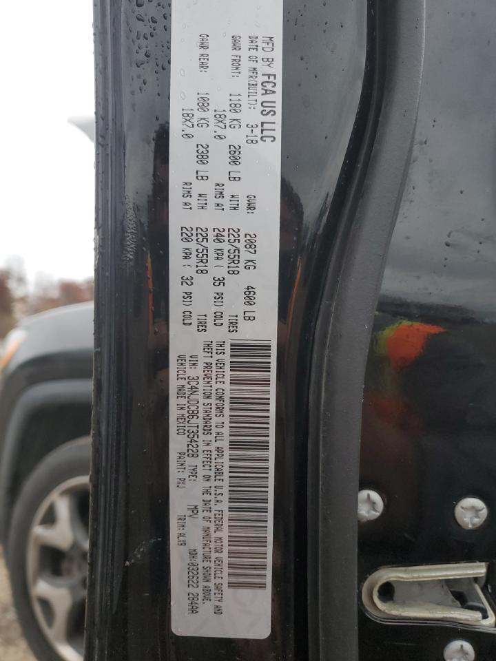 2018 Jeep Compass VIN 3C4NJDCB6JT354228 Copart auction photo, rear end / minor dent/scratches damage thumbnail 14