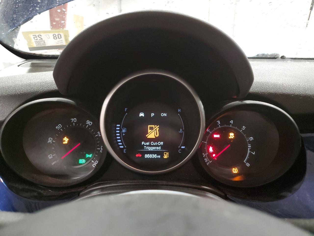 2017 Fiat 500 VIN ZFBCFYDB5HP597173 Copart auction photo, front end / top/roof damage thumbnail 9