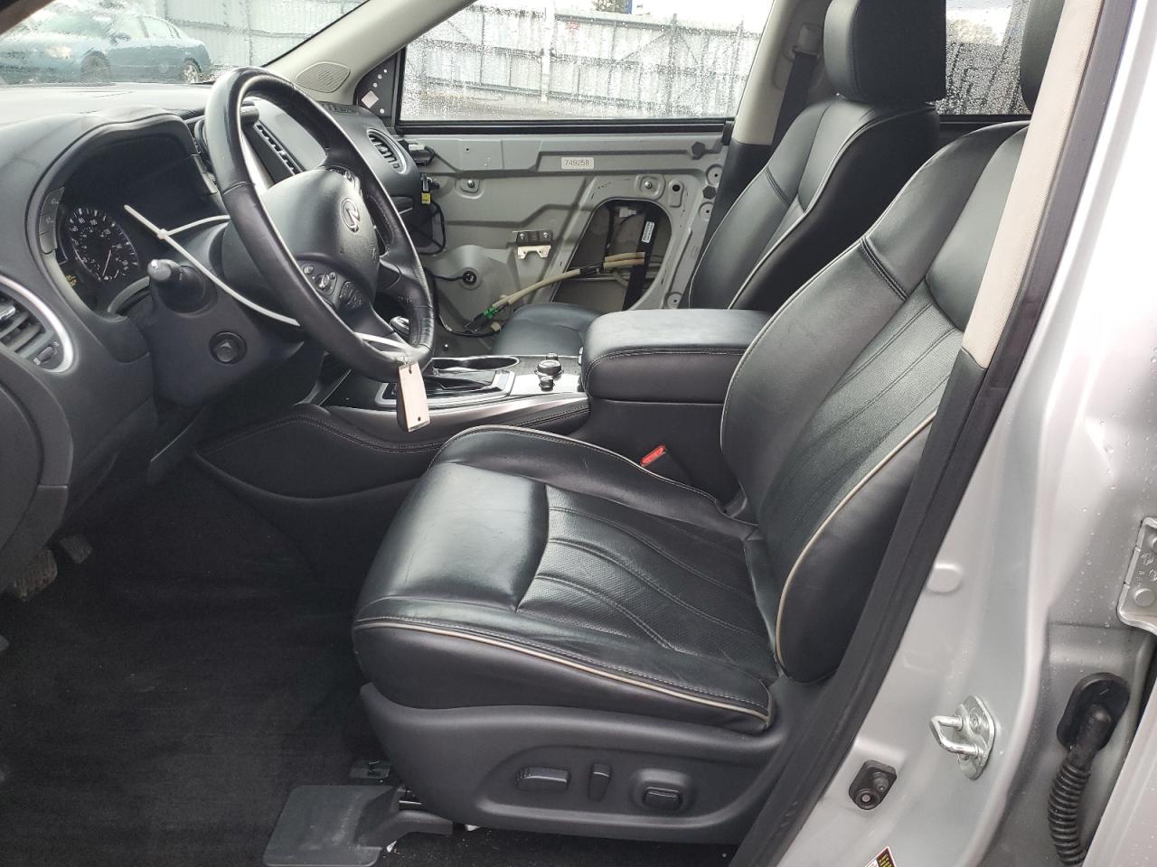 2019 Infiniti QX60 VIN 5N1DL0MM3KC569640 Copart auction photo, front end / side damage thumbnail 7