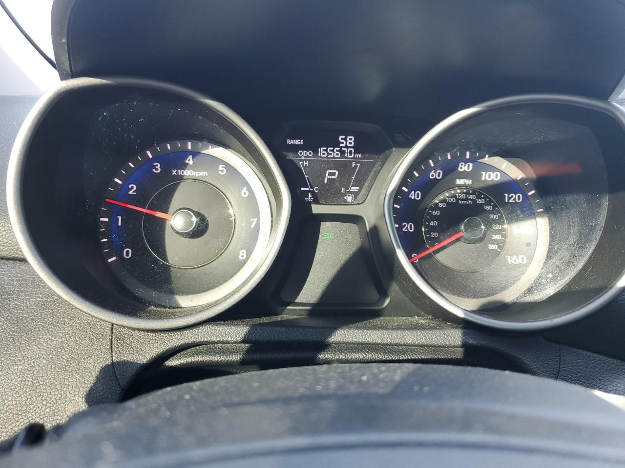2013 Hyundai Elantra VIN KMHDH4AE3DU735626 Copart auction photo, rear end damage thumbnail 9