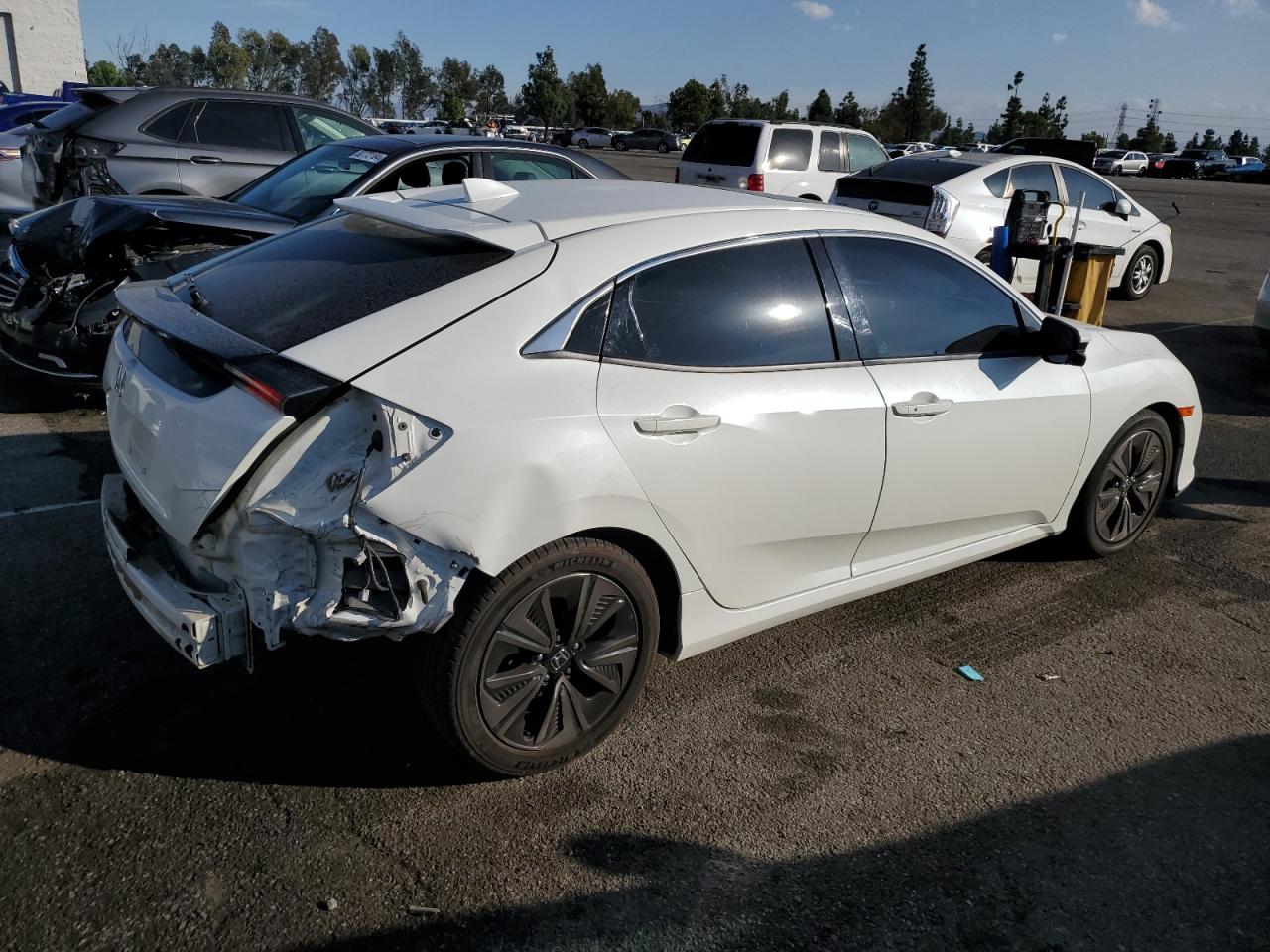 2019 Honda Civic VIN SHHFK7H6XKU409101 Copart auction photo, rear end damage thumbnail 3