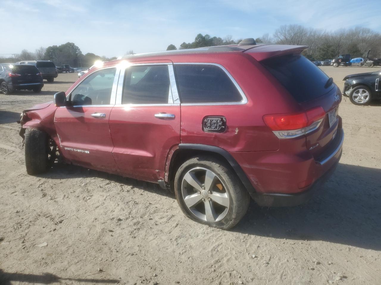 2014 Jeep Grand Cherokee VIN 1C4RJFBG9EC379670 Copart auction photo, front end / side damage thumbnail 2