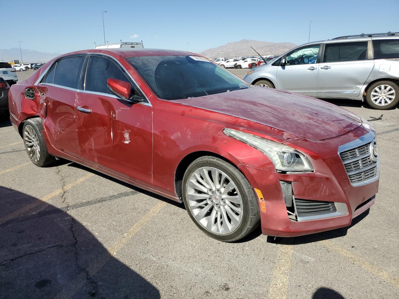2014 Cadillac CTS VIN 1G6AR5SX5E0150567 Copart auction photo, side damage thumbnail 4