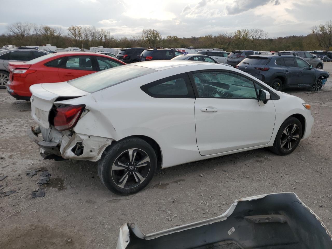 2015 Honda Civic VIN 2HGFG3B89FH513098 Copart auction photo, rear end damage thumbnail 3