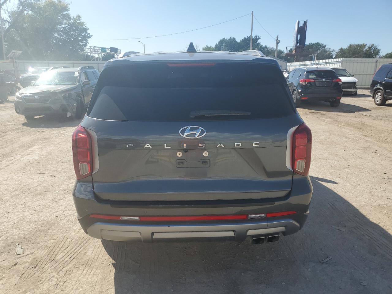2023 Hyundai Palisade VIN KM8R44GE5PU578890 Copart auction photo, side damage thumbnail 6