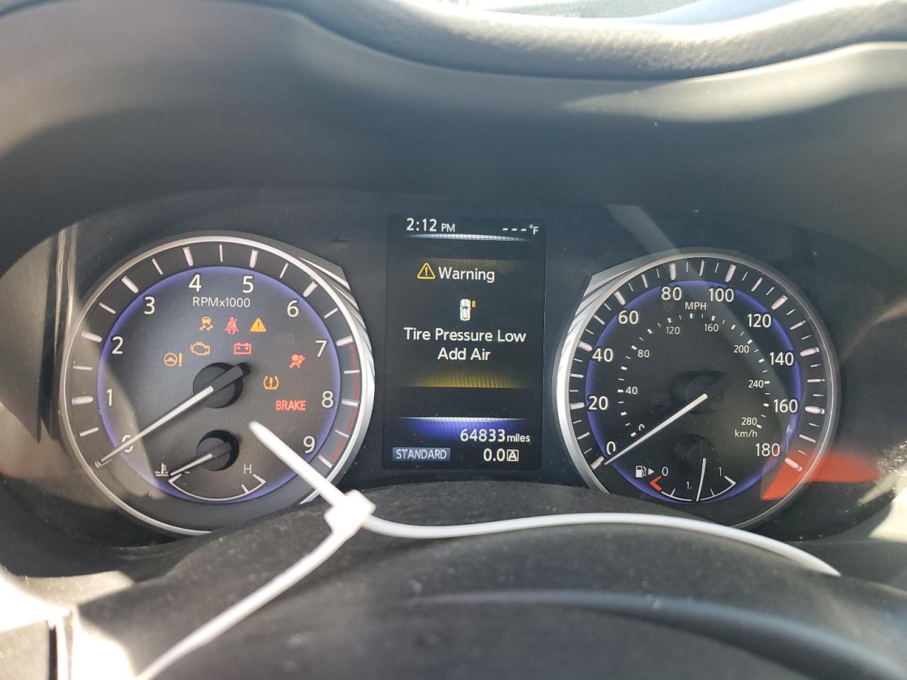 2016 Infiniti Q50 VIN JN1EV7AP6GM302992 Copart auction photo, front end damage thumbnail 9