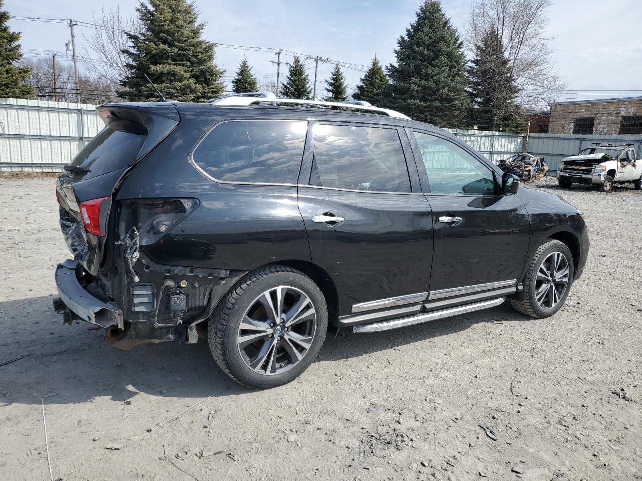 2018 Nissan Pathfinder VIN 5N1DR2MMXJC671509 Copart auction photo, rear end / minor dent/scratches damage thumbnail 3