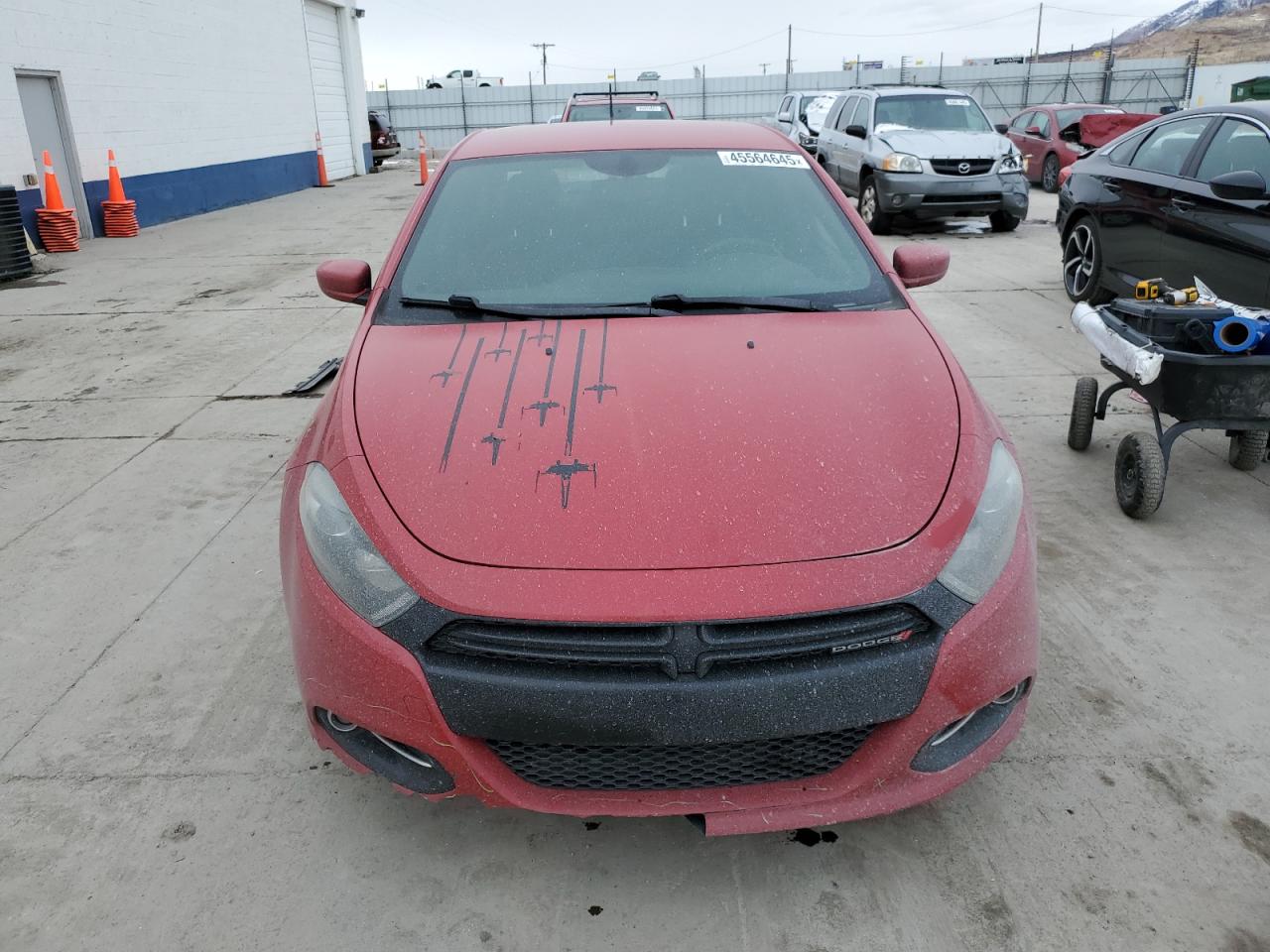 2014 Dodge Dart VIN 1C3CDFBB2ED857895 Copart auction photo, front end / mechanical damage thumbnail 5