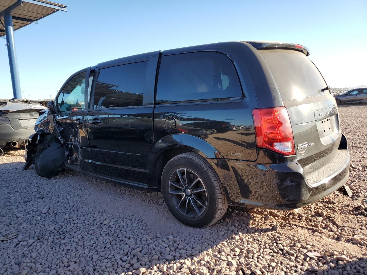 2015 Dodge Caravan VIN 2C4RDGBG9FR664116 Copart auction photo, front end / side damage thumbnail 2
