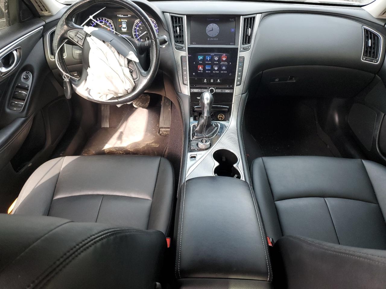 2015 Infiniti Q50 VIN JN1BV7AR5FM413245 Copart auction photo, front end damage thumbnail 8