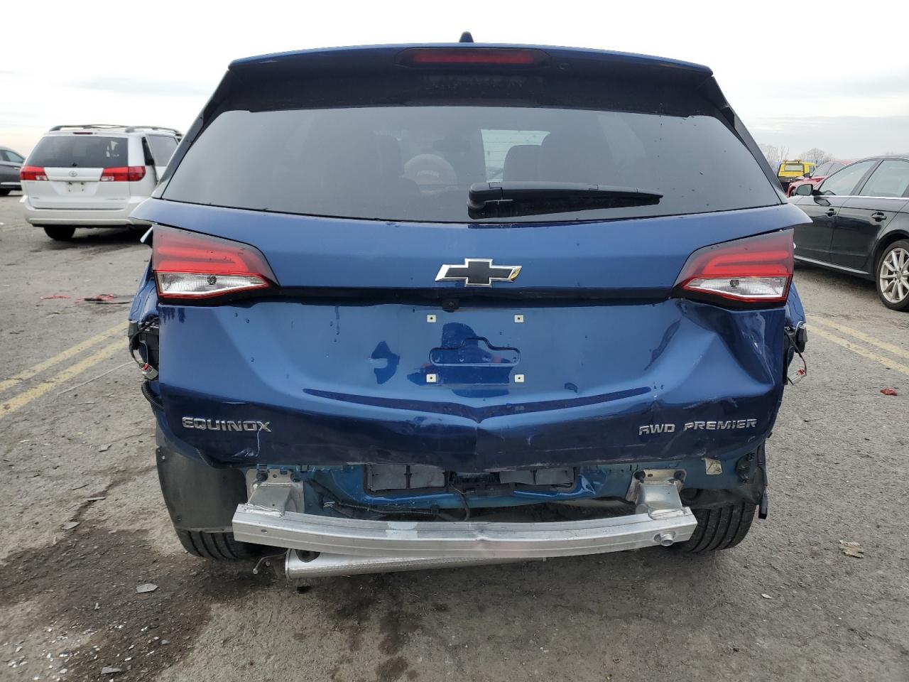 2022 Chevrolet Equinox VIN 3GNAXXEV9NS204283 Copart auction photo, rear end / front end damage thumbnail 6
