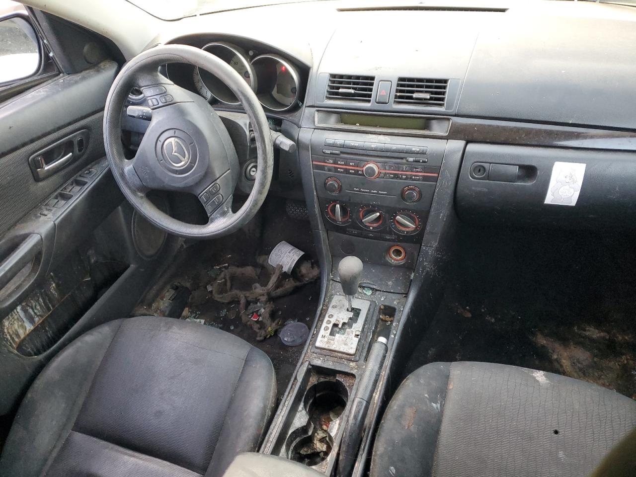 2007 Mazda 3 VIN JM1BK12F471729469 Copart auction photo, side damage thumbnail 8